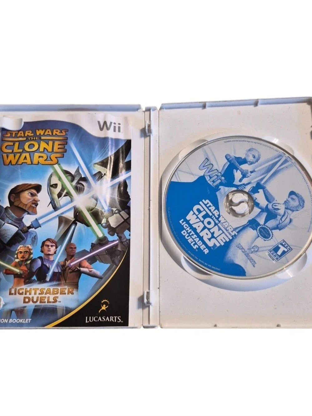 Wii Star Wars: The Clone Wars - Lightsaber Duels EUC